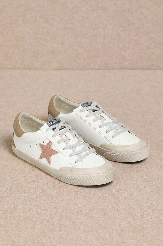 Leather Star Low Top Sneakers