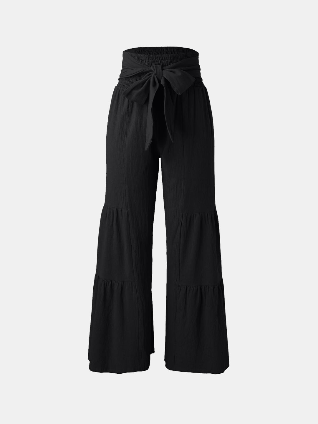 PRE-ORDER: Tied Ruched Wide Leg Pants