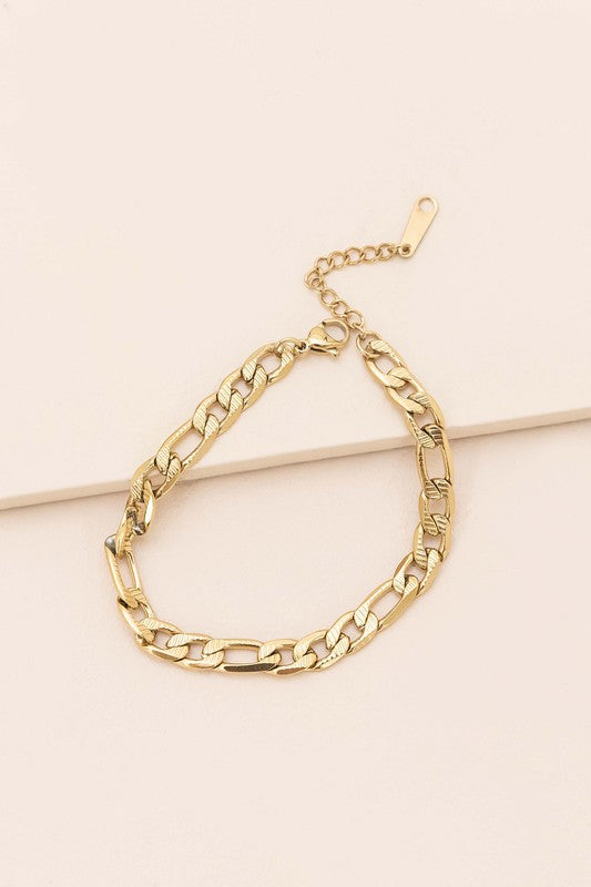 Thick and Thin Chain Bracelet