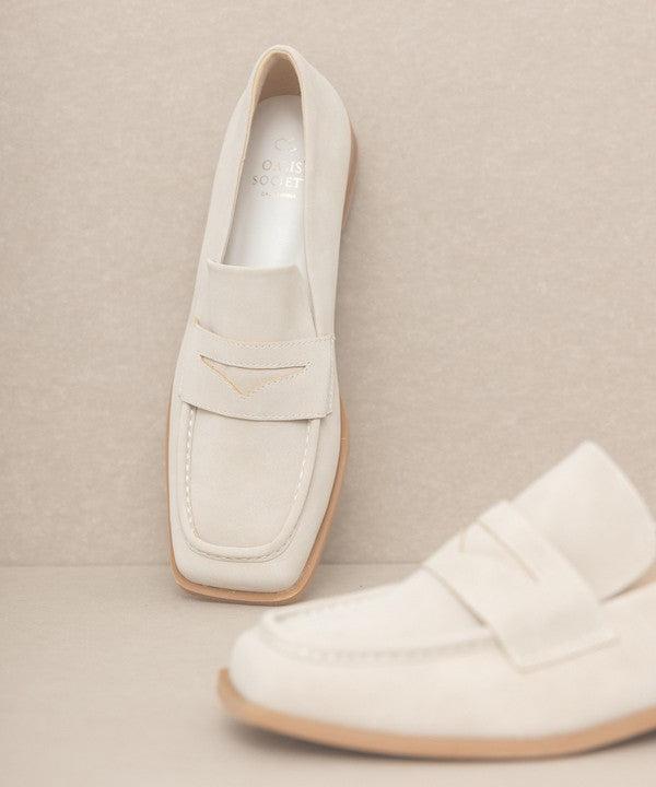 OASIS SOCIETY June - Square Toe Penny Loafers