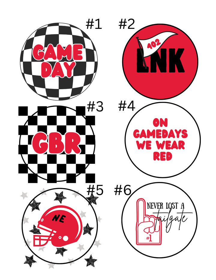 Husker Custom Buttons