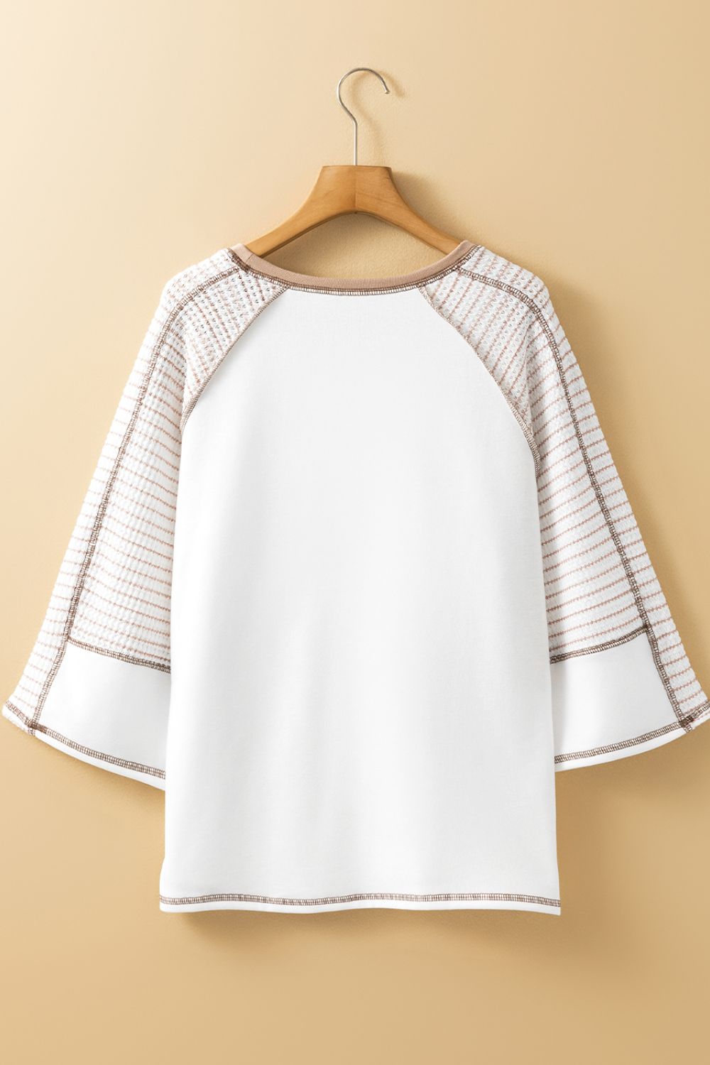 PRE-ORDER: Striped Round Neck Raglan Sleeve Top