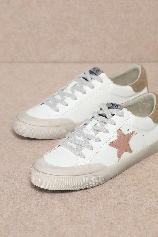 Leather Star Low Top Sneakers