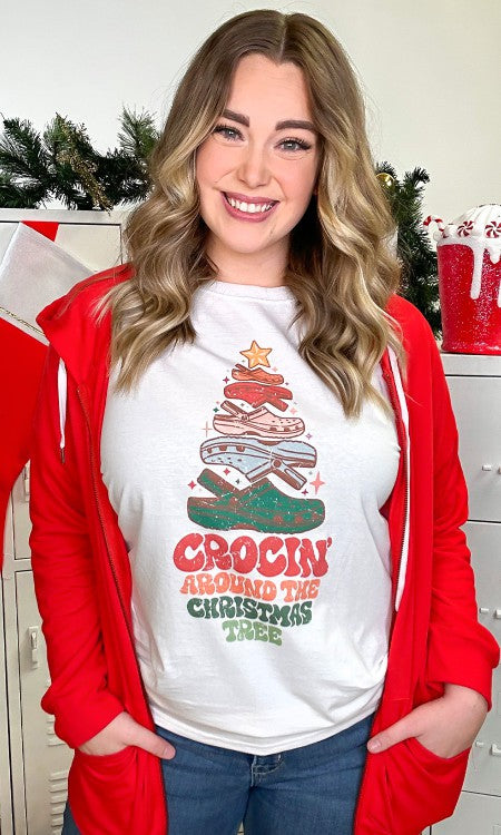 Crockin' Around the Christmas Tree Graphic T-Shirt