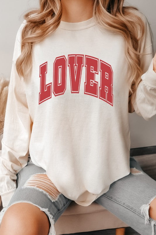 Lover Valentine's Day Comfort Colors Long Sleeve