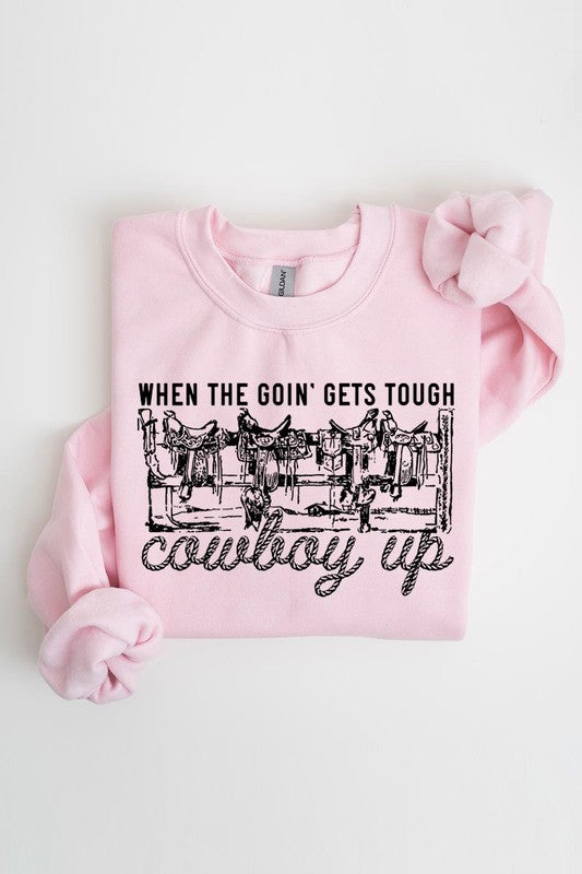 Cowboys Western Saddle Graphic Fleece Sweatshirts