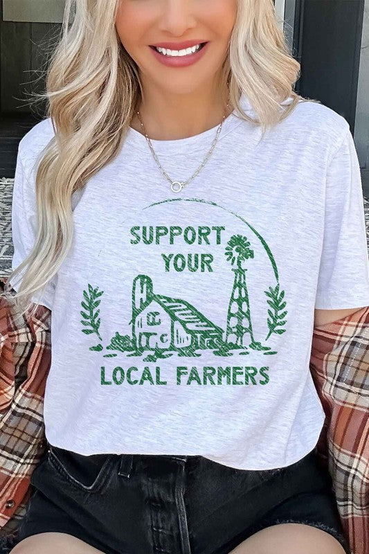 SUPPORT YOUR LOCAL FARMERS GRAPHIC TEE