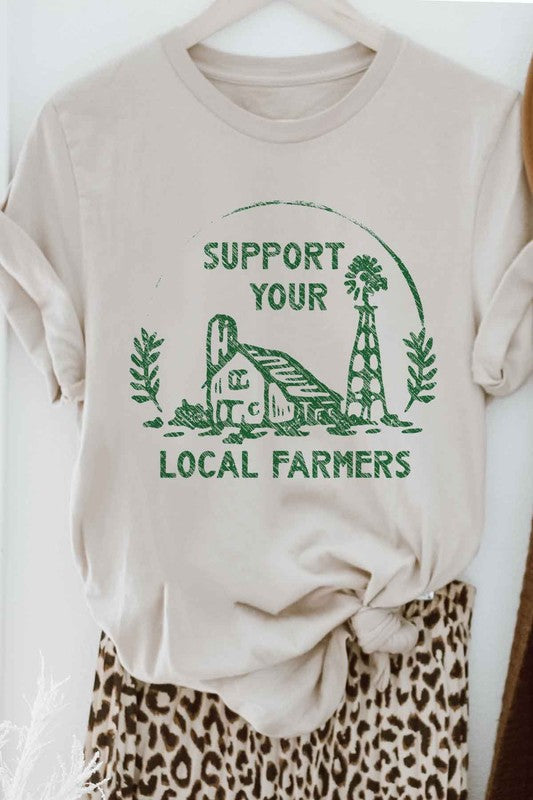 SUPPORT YOUR LOCAL FARMERS GRAPHIC TEE