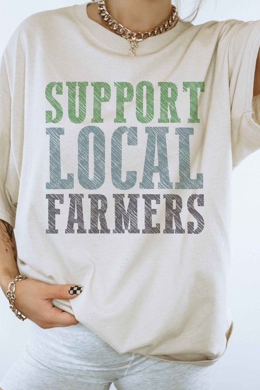 SUPPORT LOCAL FARMERS GRAPHIC TEE