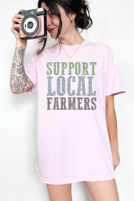 SUPPORT LOCAL FARMERS GRAPHIC TEE
