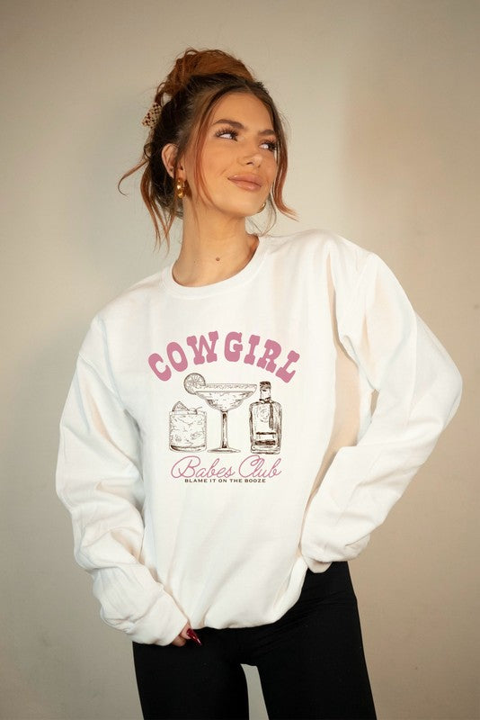 Cowgirls Babe Club Graphic Sweatshirt