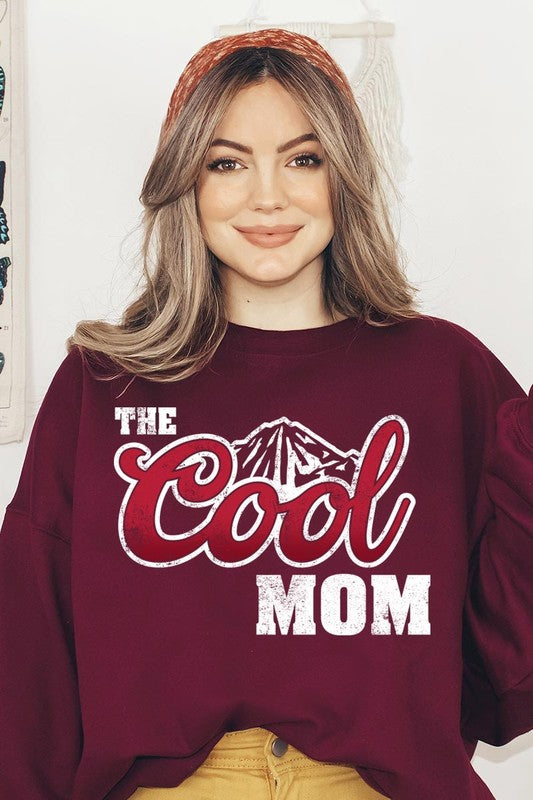 The Cool Mom Oversized Graphic Fleece Sweatshirts
