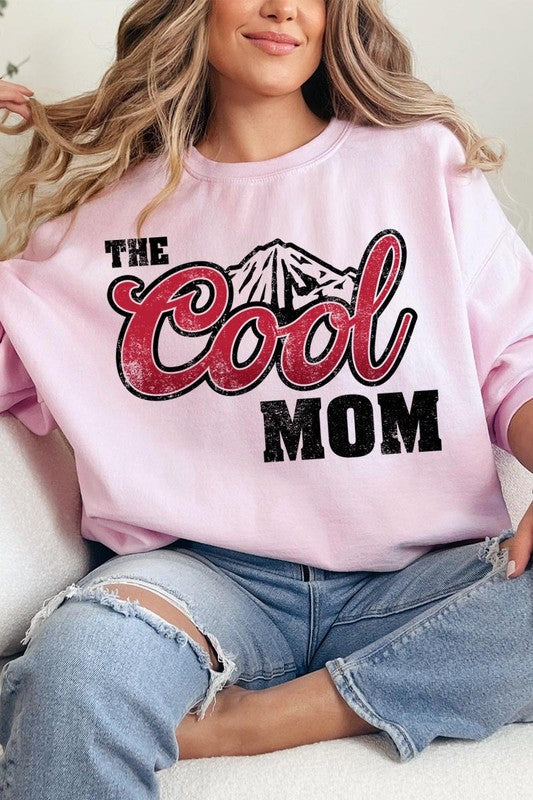 The Cool Mom Oversized Graphic Fleece Sweatshirts
