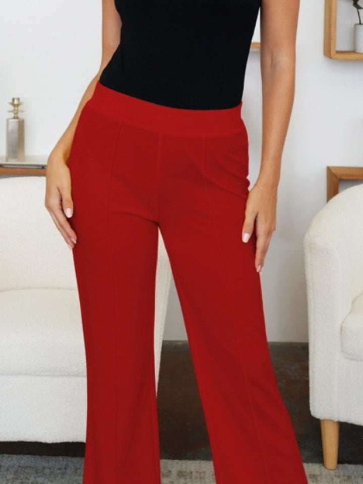 PRE-ORDER:Elastic Waist Bootcut Pants