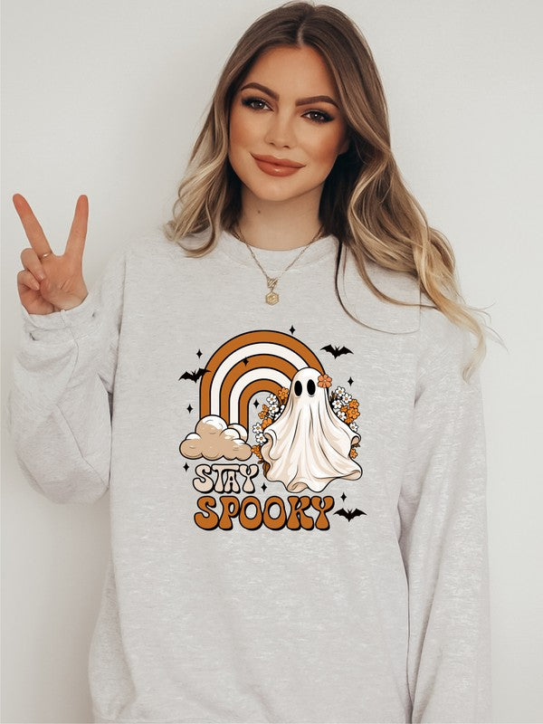 Stay Spooky Graphic Crewneck Sweatshirt