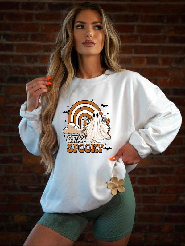 Stay Spooky Graphic Crewneck Sweatshirt