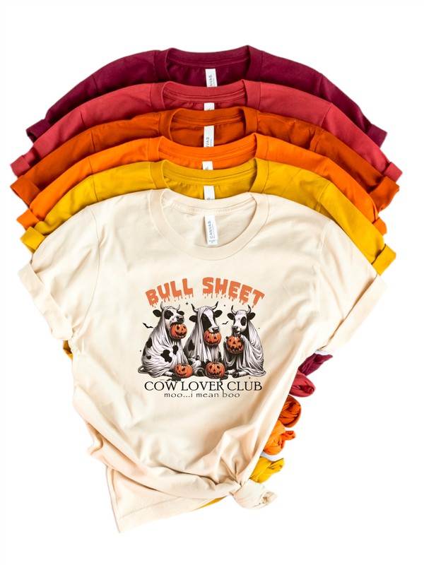 Bull Sheet Cow Lover Club Graphic Tee, T Shirt