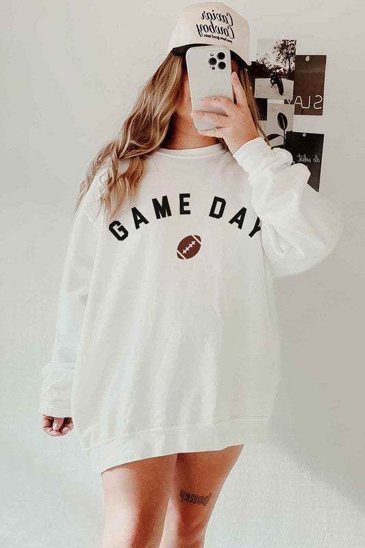 GAME DAY FOOTBALL TAILGATE GRAPHIC SWEATSHIRT