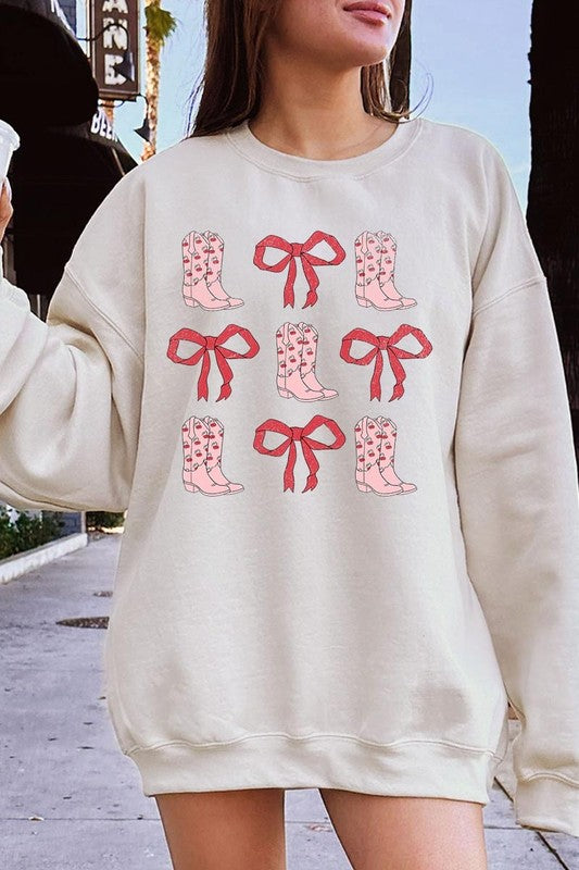 Croquette Cowgirl Valentine Graphic Sweatshirt