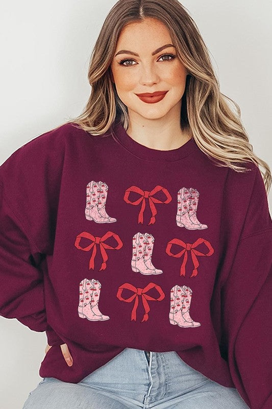 Croquette Cowgirl Valentine Graphic Sweatshirt