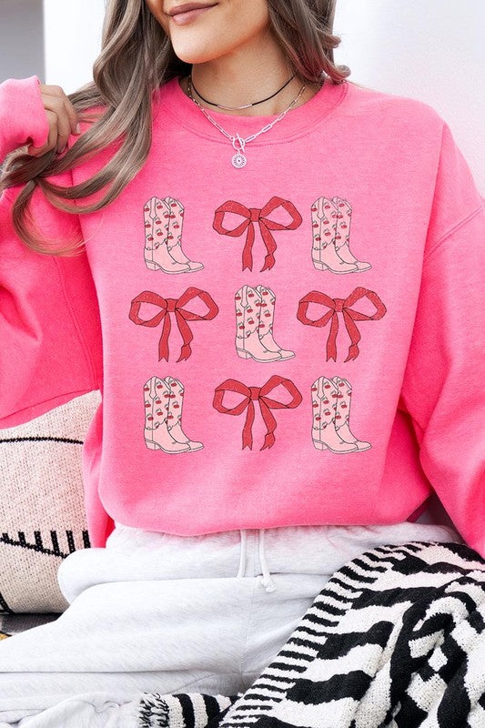 Croquette Cowgirl Valentine Graphic Sweatshirt