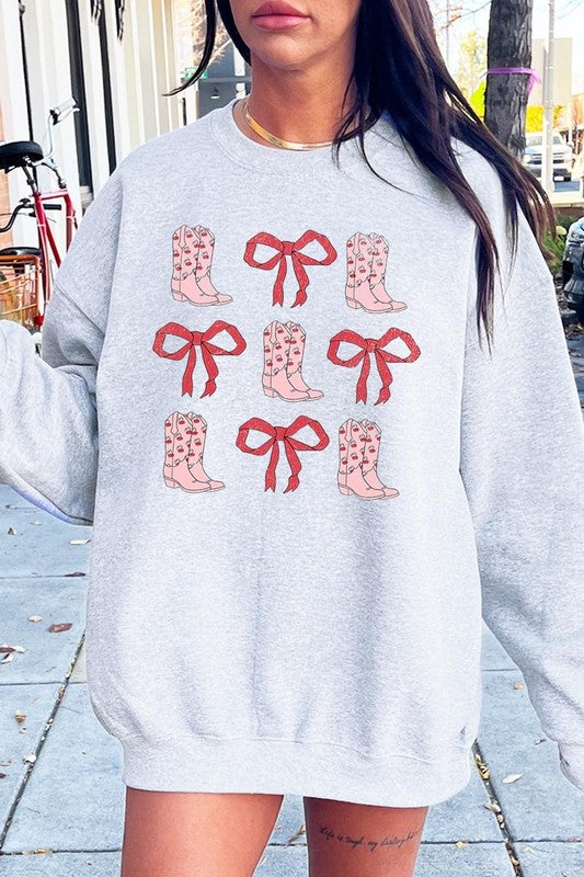 Croquette Cowgirl Valentine Graphic Sweatshirt