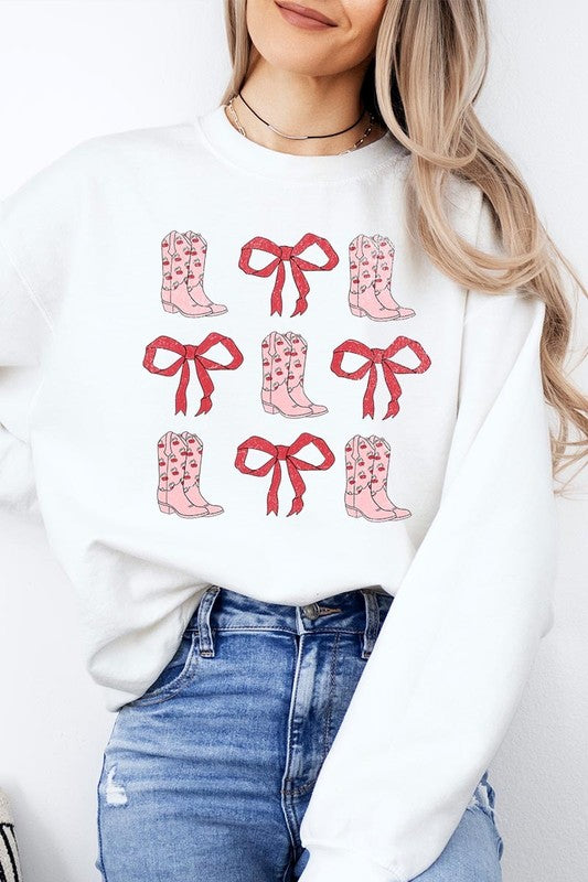 Croquette Cowgirl Valentine Graphic Sweatshirt