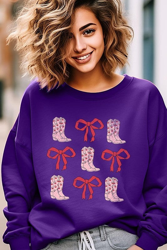 Croquette Cowgirl Valentine Graphic Sweatshirt