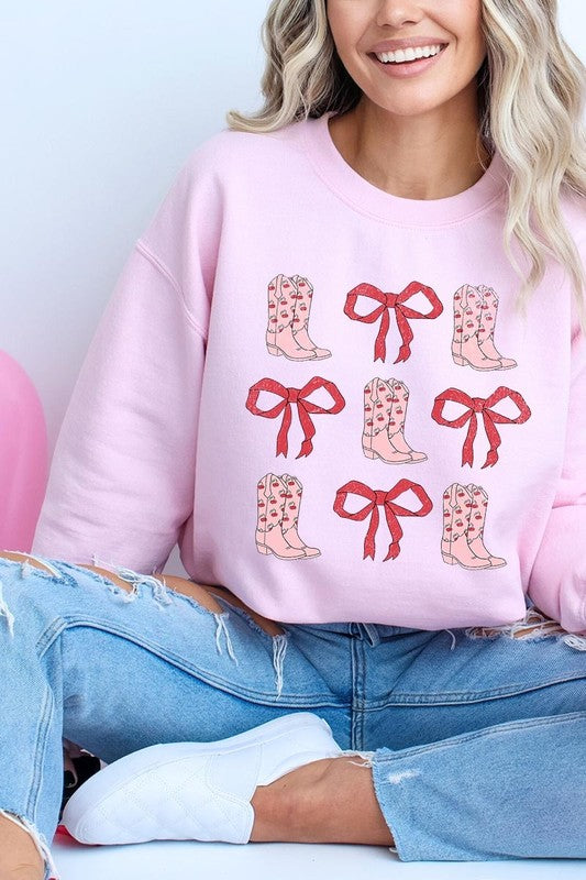 Croquette Cowgirl Valentine Graphic Sweatshirt