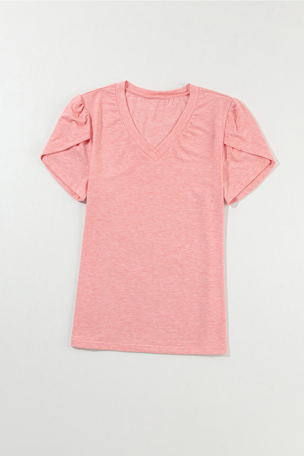 PRE-ORDER: V-Neck Petal Sleeve T-Shirt