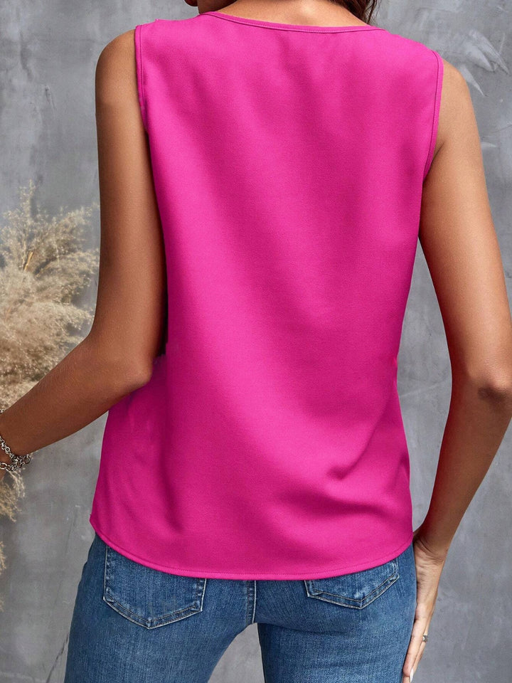 PRE-ORDER: Ruffled V-Neck Tank