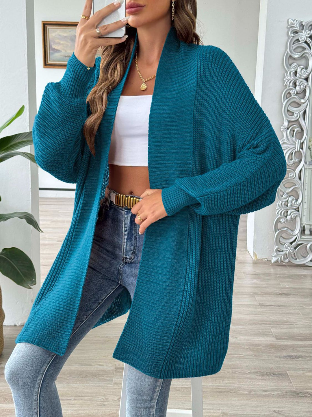 PRE-ORDER: Open Front Long Sleeve Cardigan