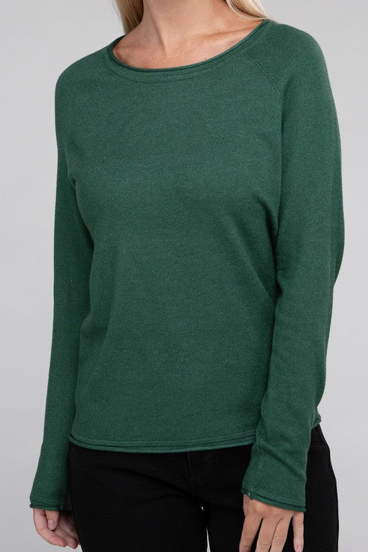 Viscose Round Neck Basic Sweater