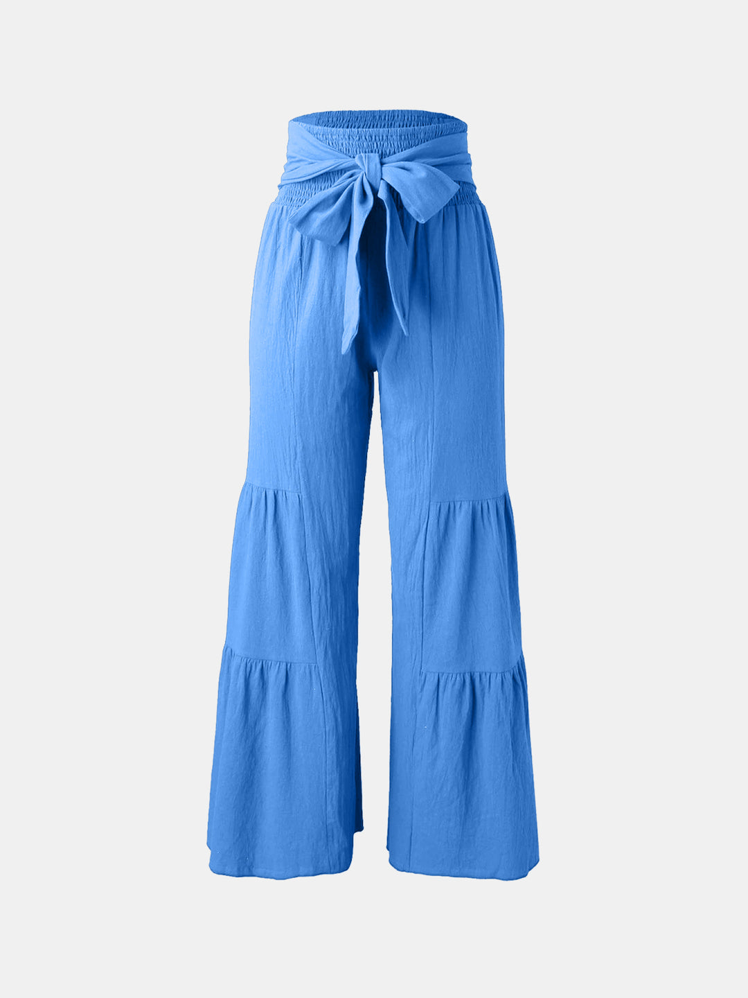 PRE-ORDER: Tied Ruched Wide Leg Pants