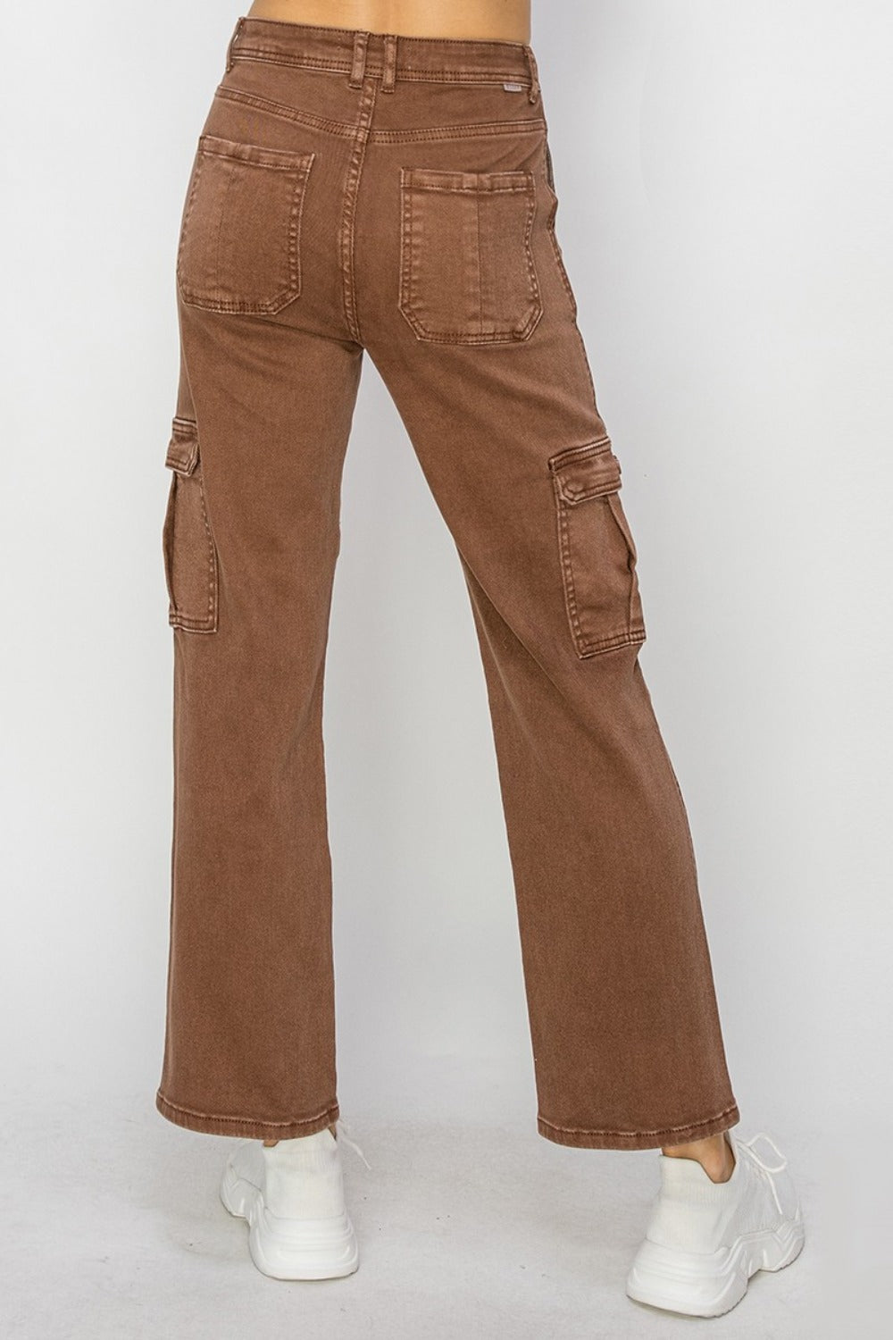 PRE-ORDER: Risen Full Size High Rise Cargo Jeans