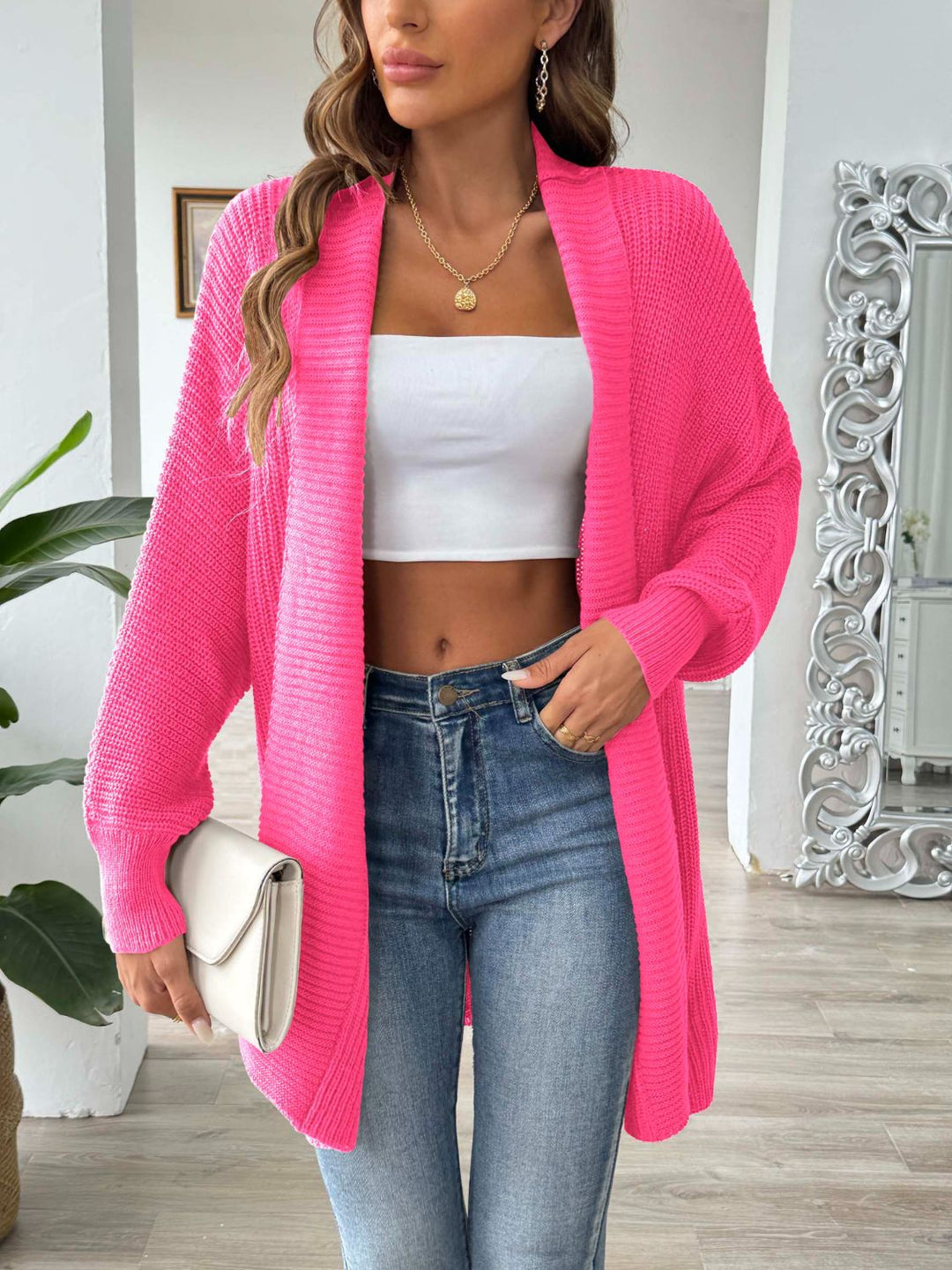 PRE-ORDER: Open Front Long Sleeve Cardigan