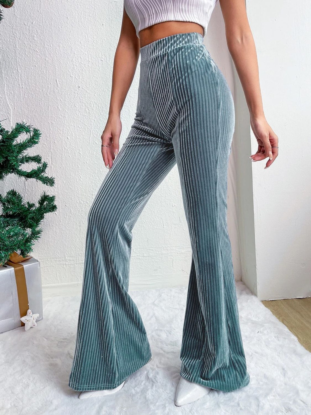 PRE-ORDER: High Waist Flare Pants