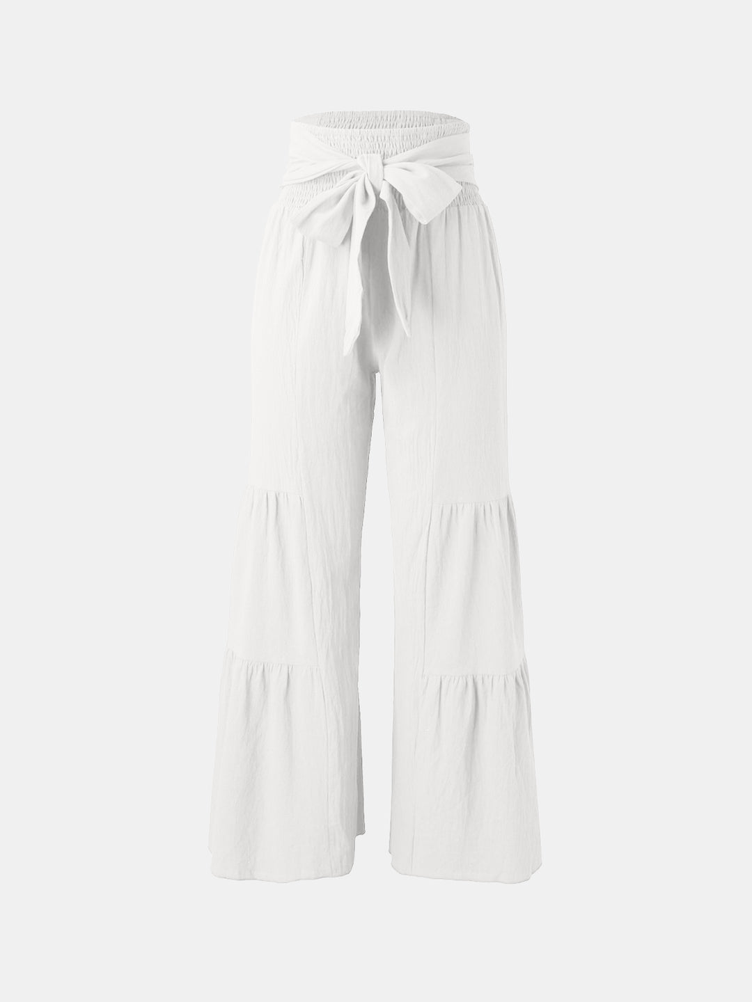 PRE-ORDER: Tied Ruched Wide Leg Pants