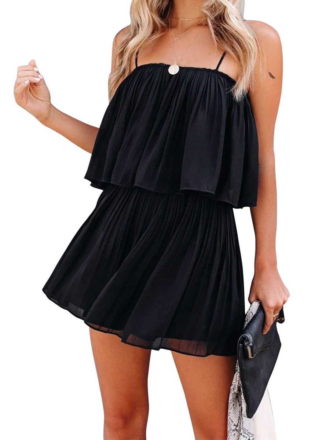 PRE-ORDER: Ruched Spaghetti Strap Romper