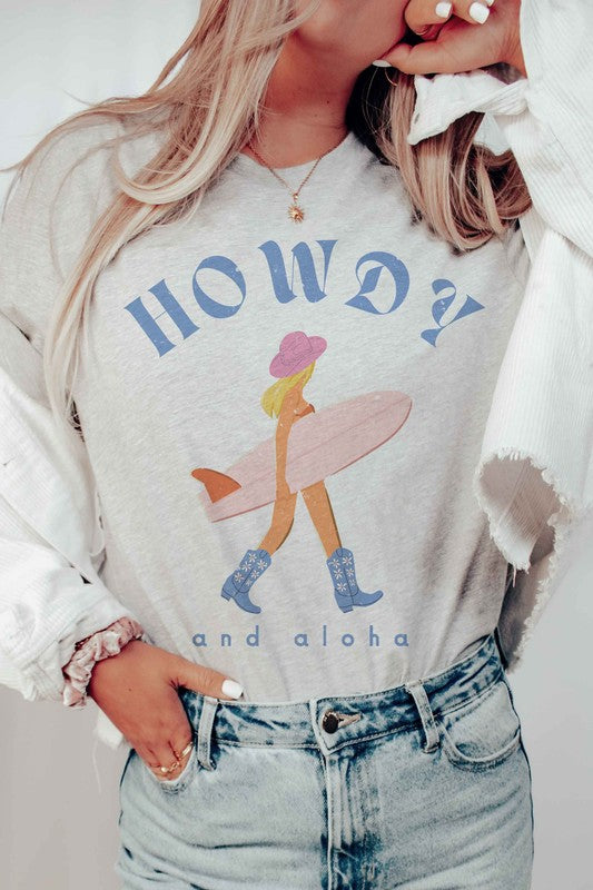 HOWDY AND ALOHA Graphic Tee