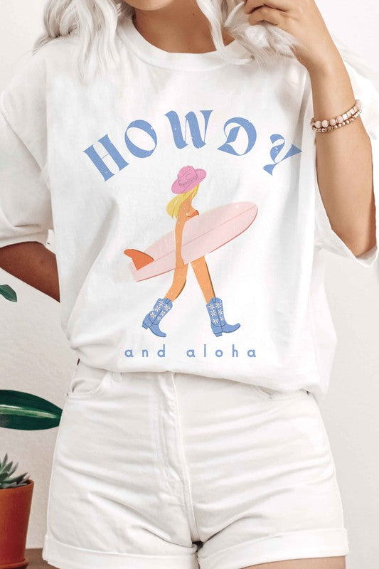 HOWDY AND ALOHA Graphic Tee