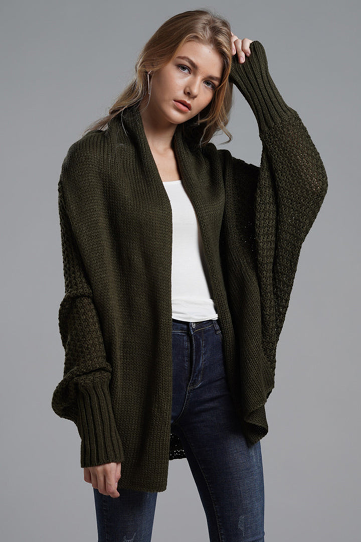 PRE-ORDER: Open Front Batwing Sleeve Cardigan