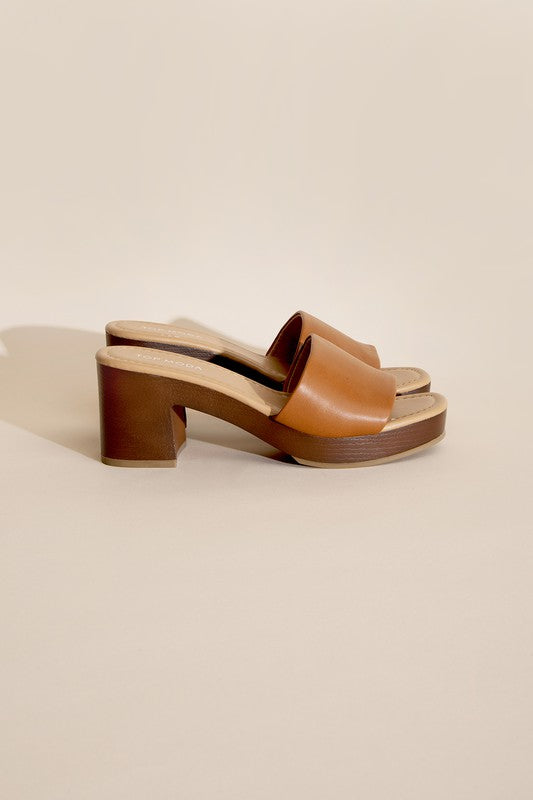 LAUREN SLIDE MULE HEELS