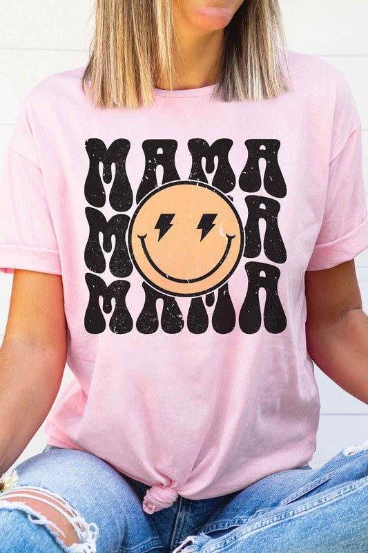HAPPY FACE MAMA REPEAT Graphic T-Shirt