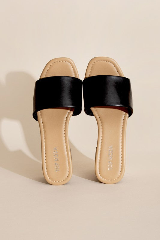 LAUREN SLIDE MULE HEELS