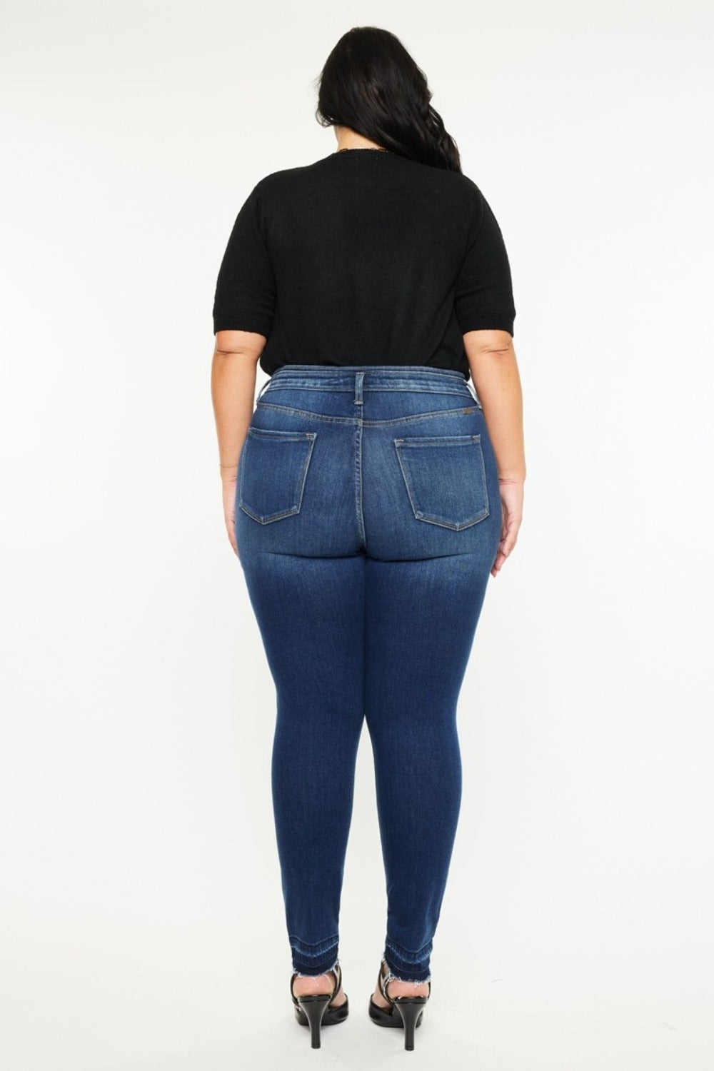 PRE-ORDER: Kancan Full Size High Rise Ankle Skinny Jeans