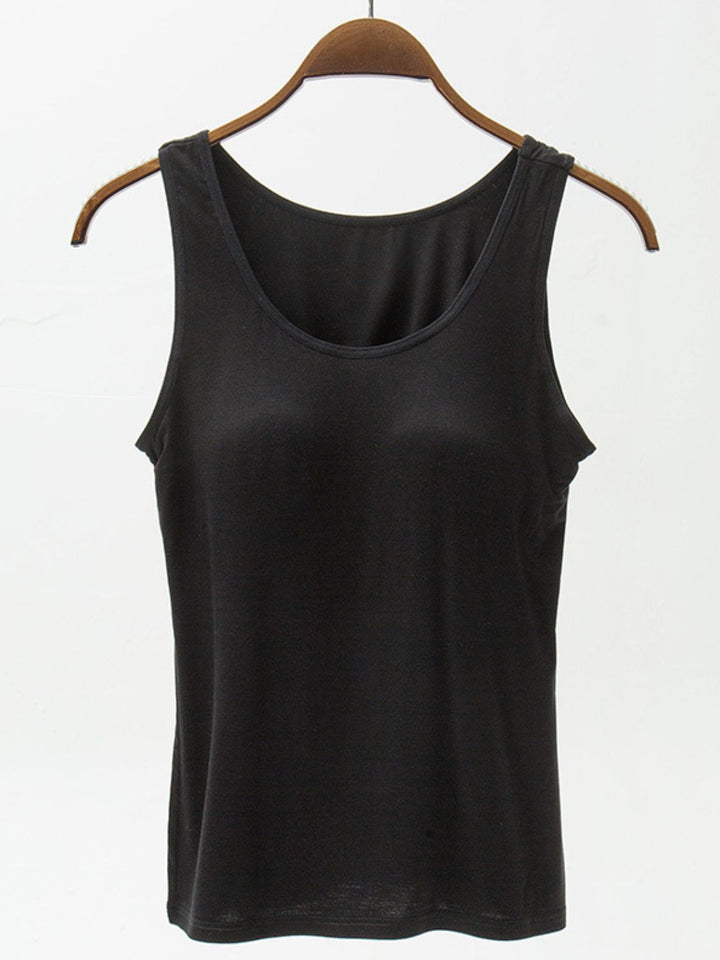 PRE-ORDER: Full Size Wide Strap Modal Tank with Bra