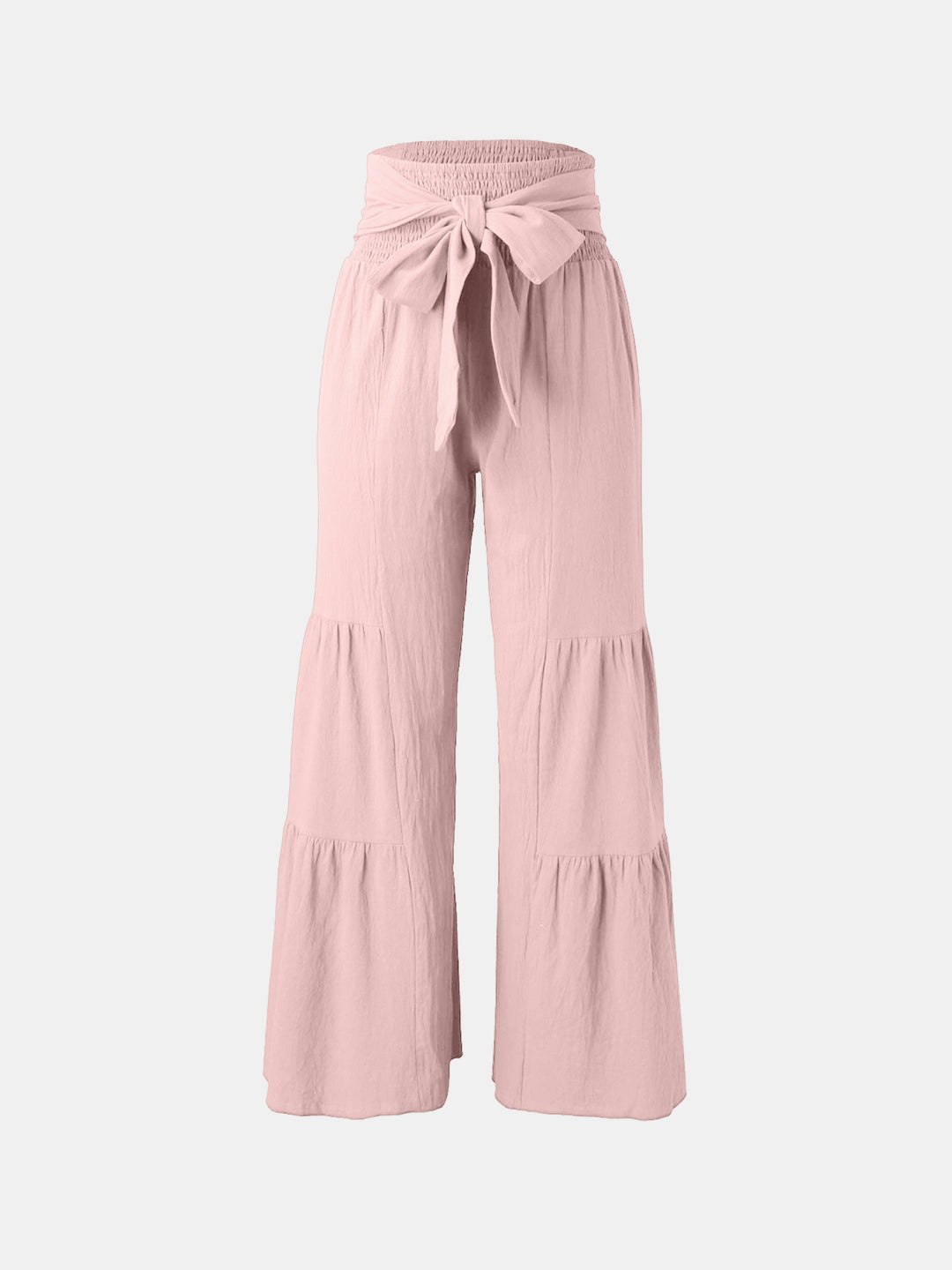 PRE-ORDER: Tied Ruched Wide Leg Pants