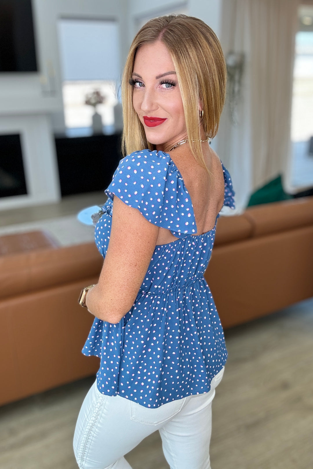 Connect the Dots Peplum Blouse