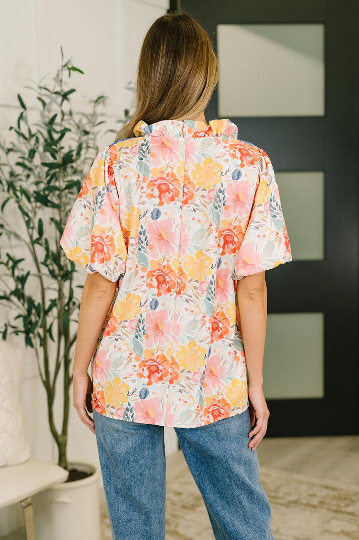 Feel The Way That I Want Balloon Sleeve Blouse